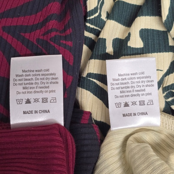 Lot of 2 Tanoa Womens XL Skirt Ribbed Maxi Skirts Polynesian Tribal Stretchy - Picture 9 of 10